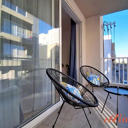 Balcony In Charming Malta Village Apartment Hal Ghaxiak